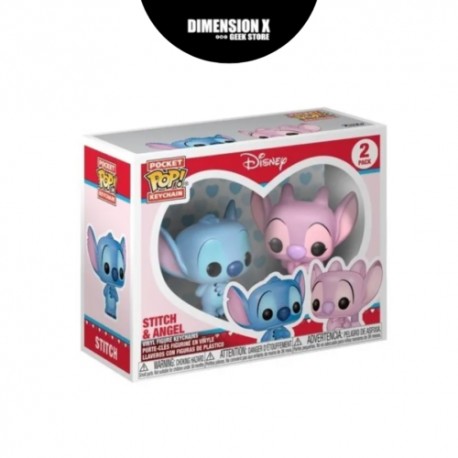 Funko Pop Keychain 2pack Stitch y Angel – Disney