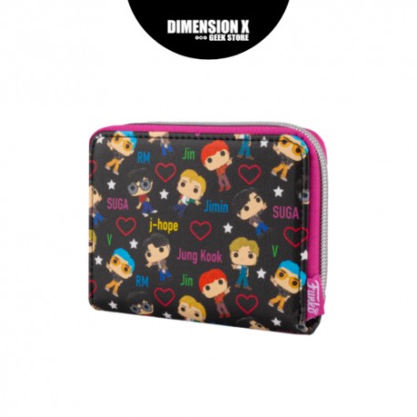 Cartera BTS Band with Hearts